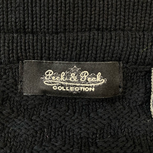 Peck & Peck Vintage Lace Ruffle Trim Knit Sweater - Picture 7 of 9